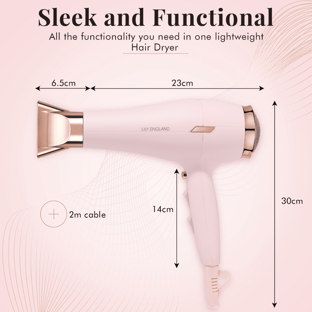 Deluxe Hair Dryer - Pink 