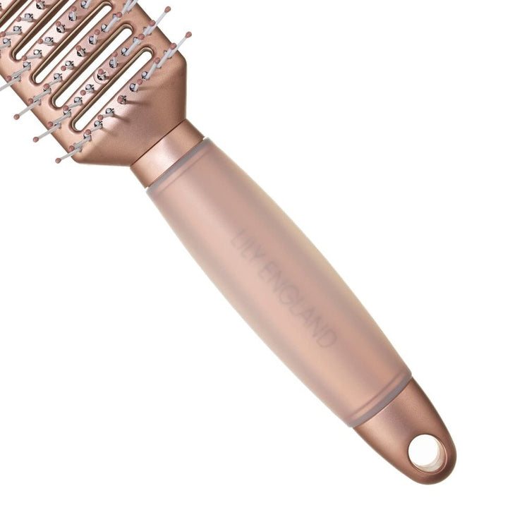 Vent Hair Brush Gel Handle - Matte Rose Gold