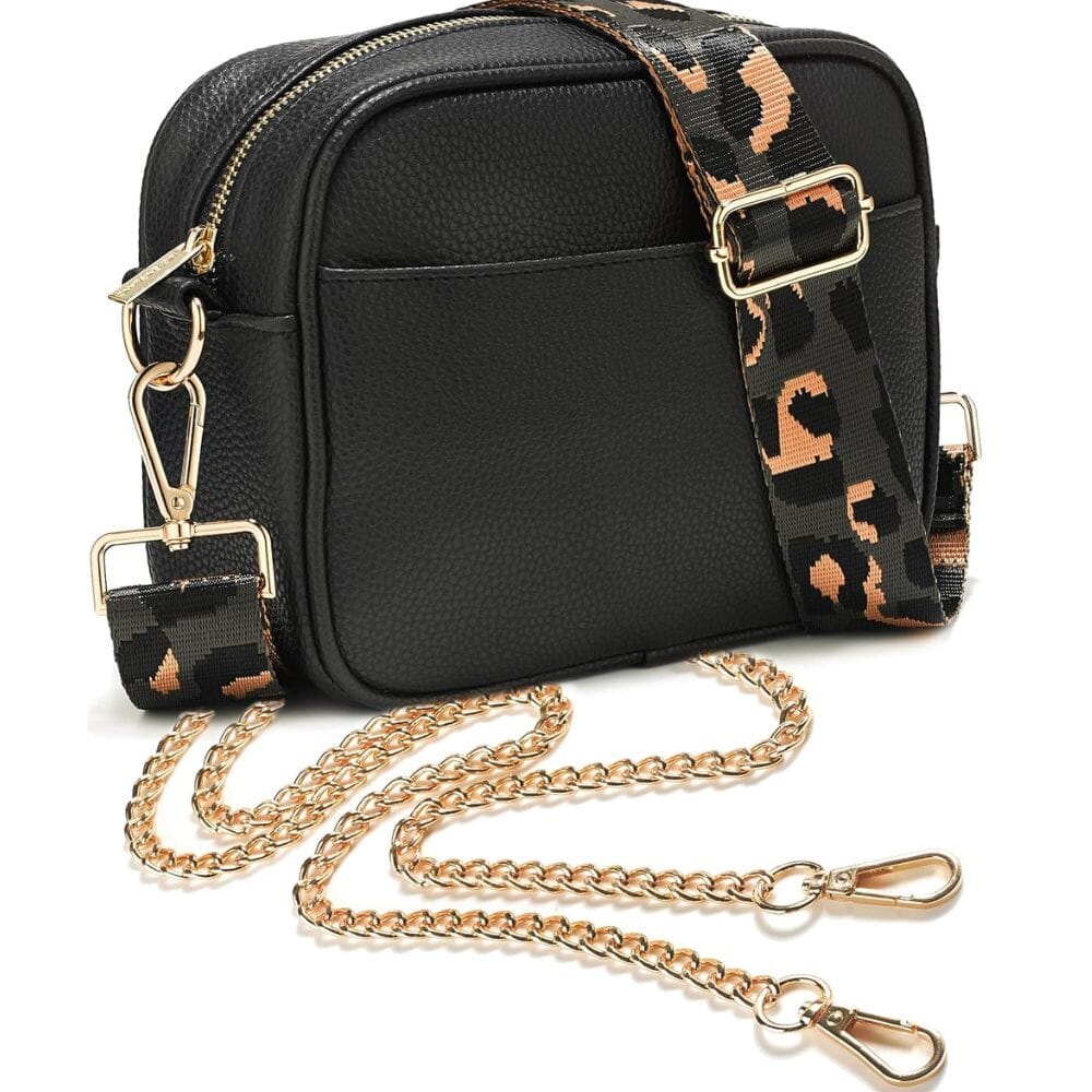 Ladies Cross Body Bag Black Ani