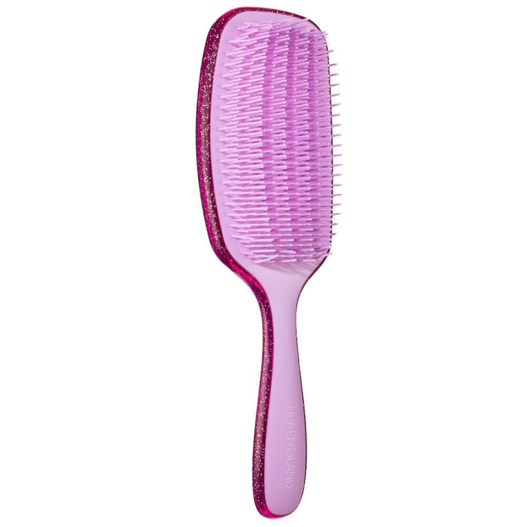 Curly Hair Brush for Detangling - Purple Glitter