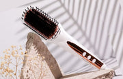 Deluxe Hair Straightener Brush - Rose Gold