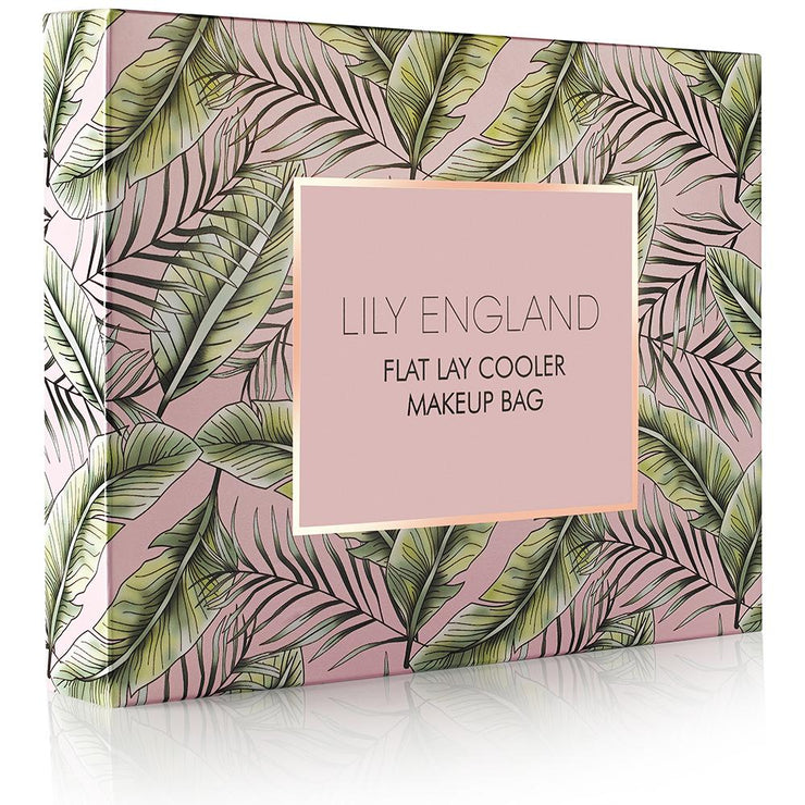 Lazy Flat Lay Drawstring Makeup Bag, Tropical Print